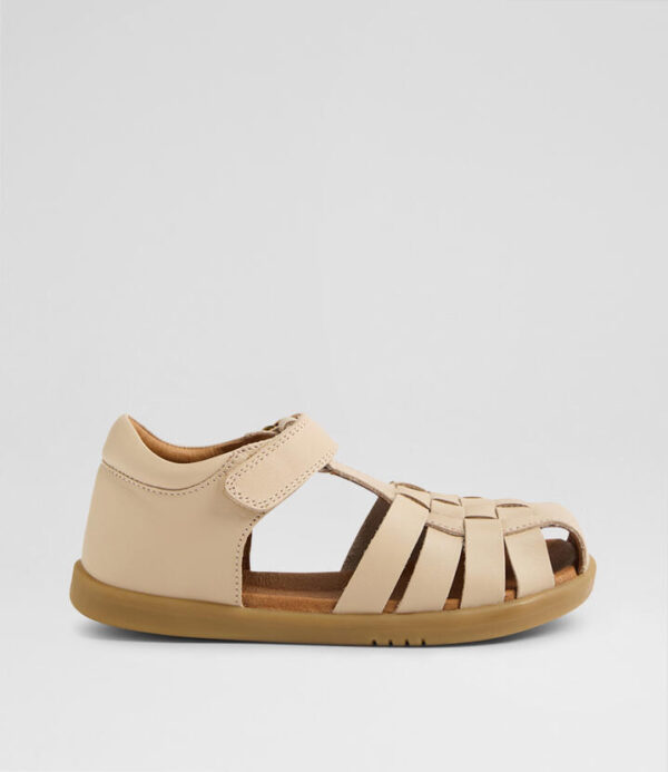 Kp Harbor Junior Taupe Leather Sandals