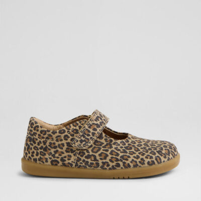Iw Mina Toddler Leopard Shimmer Leather Flat Shoes