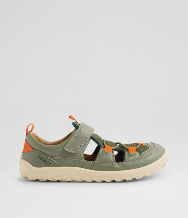 Kp Rocky Junior Vetiver Leather Flat Shoes
