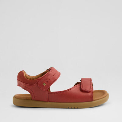 Kp Driftwood Junior Red Ochre Leather Sandals