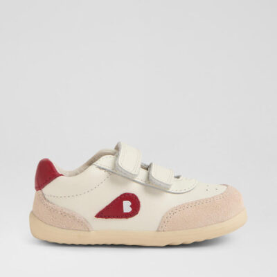 Su Champ Infant Chalk Radiant Raspberry Leather Sneakers