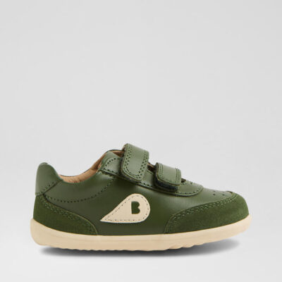 Su Champ Infant Bronze Green Leather Sneakers