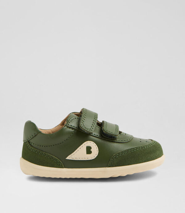 Su Champ Infant Bronze Green Leather Sneakers