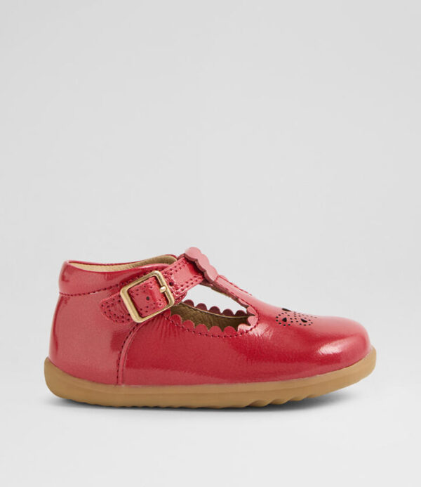 Su Poppy Infant Raspberry Patent Leather Flat Shoes