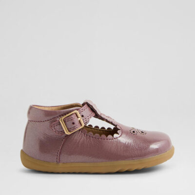 Su Poppy Infant Fig Patent Leather Flat Shoes