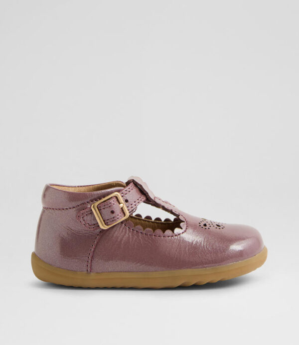 Su Poppy Infant Fig Patent Leather Flat Shoes