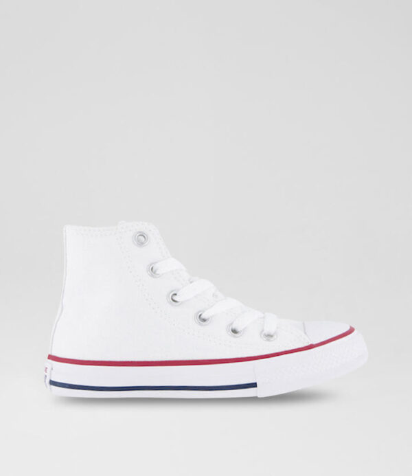 Chuck Taylor All Star Classic Hi Junior White Canvas Sneakers