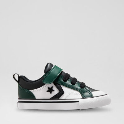 Pro Blaze Toddler Green Black White Leather Sneakers