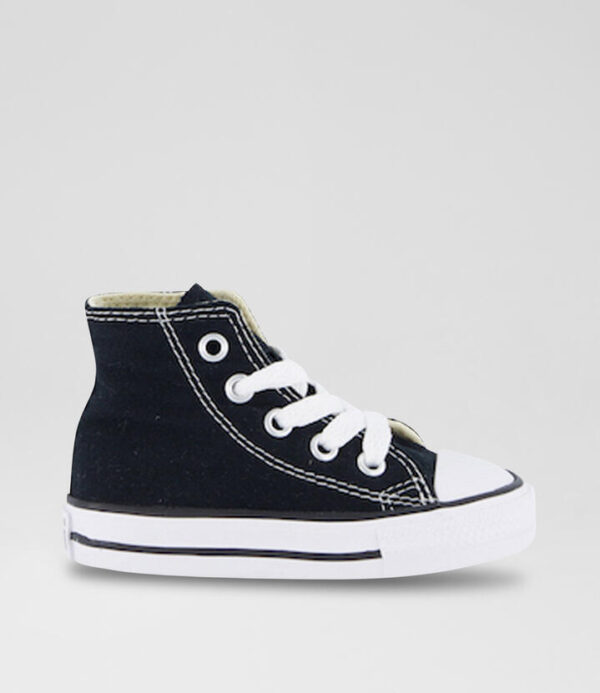 Ctas Hi Toddler Black White Canvas Sneakers