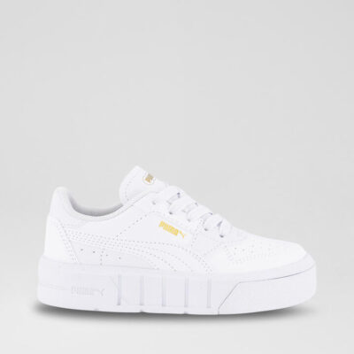 Cali Court Junior White Gold Sneakers
