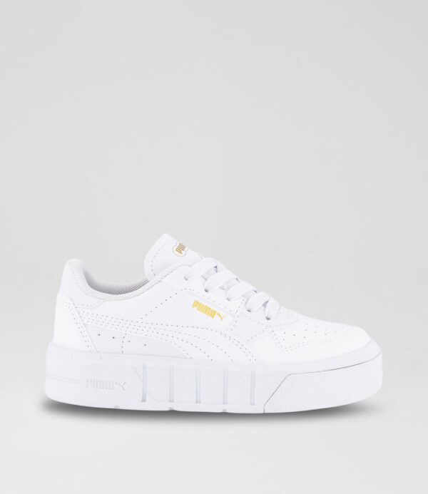 Cali Court Junior White Gold Sneakers