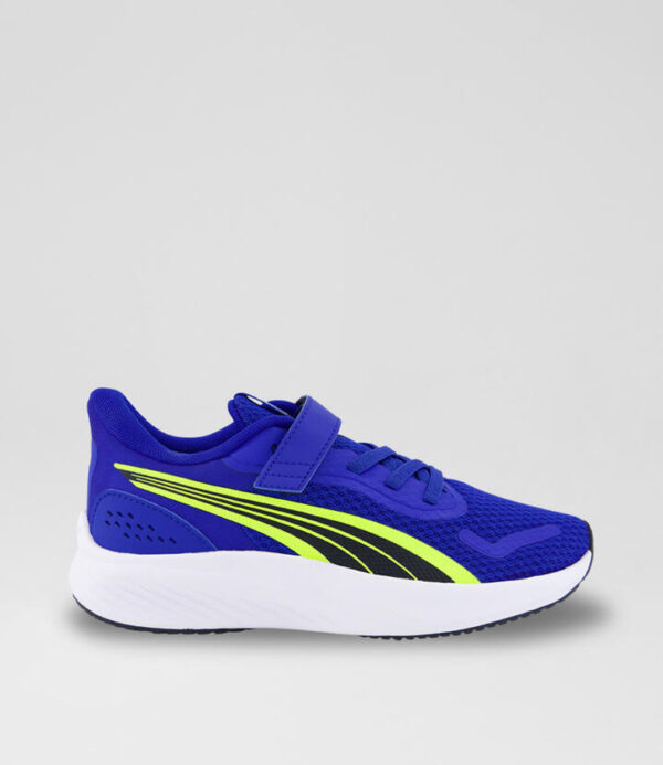 Pounce Lite Junior Blue Yellow White Sneakers