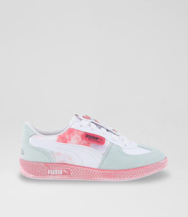 Palermo Junior White Rose Sneakers