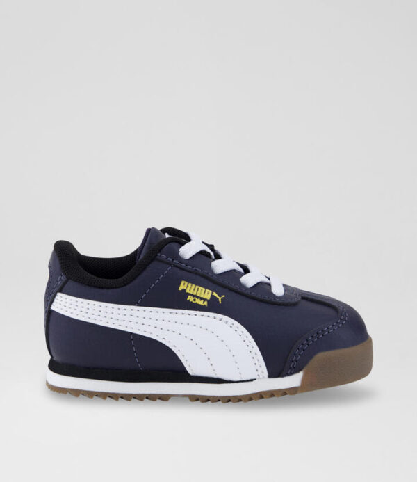 Roma Toddler Navy White Sneakers