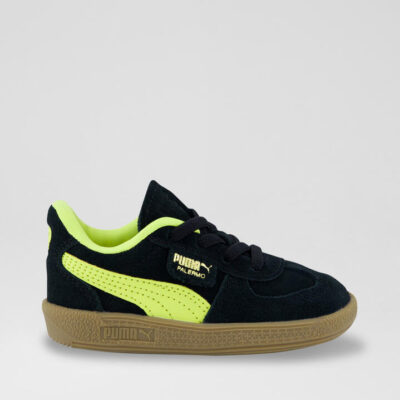 Palermo Toddler Black Yellow Sneakers