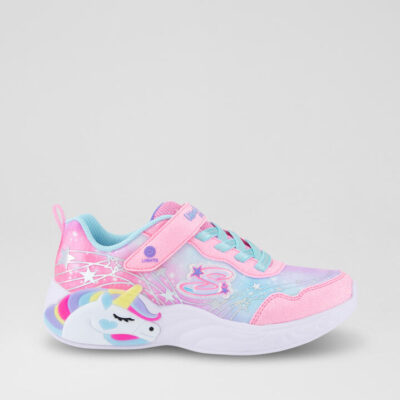 Unicorn Dreams Junior Pink Turquoise Sneakers