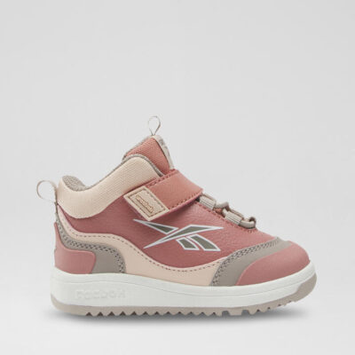Weebok Storm Toddler Pink Grey Leather Sneakers
