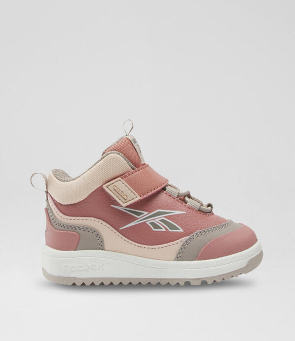 Weebok Storm Toddler Pink Grey Leather Sneakers