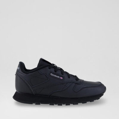 Cl Junior Black Leather Sneakers