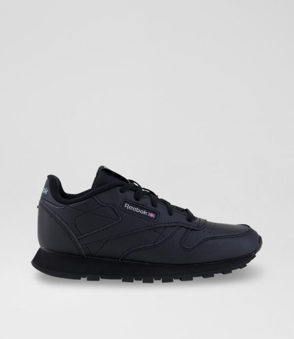 Cl Junior Black Leather Sneakers