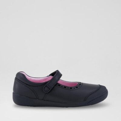 Bianca Junior Ck Black Leather Flat Shoes