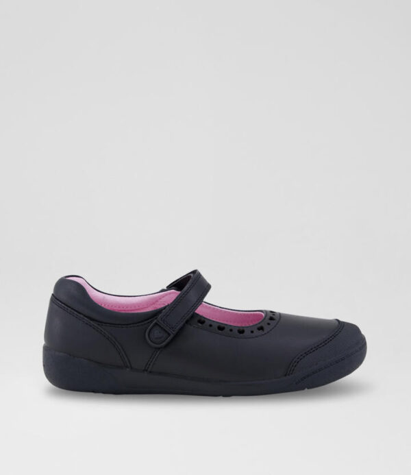 Bianca Junior Ck Black Leather Flat Shoes