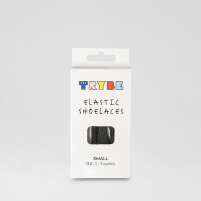 Elastic Black Fabric Laces