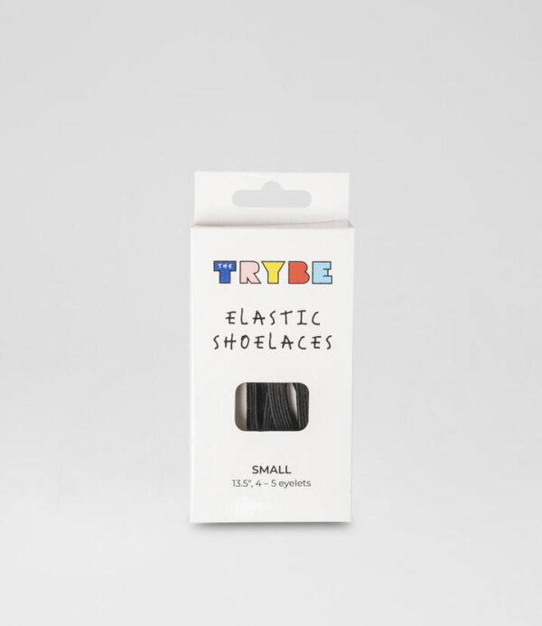 Elastic Black Fabric Laces