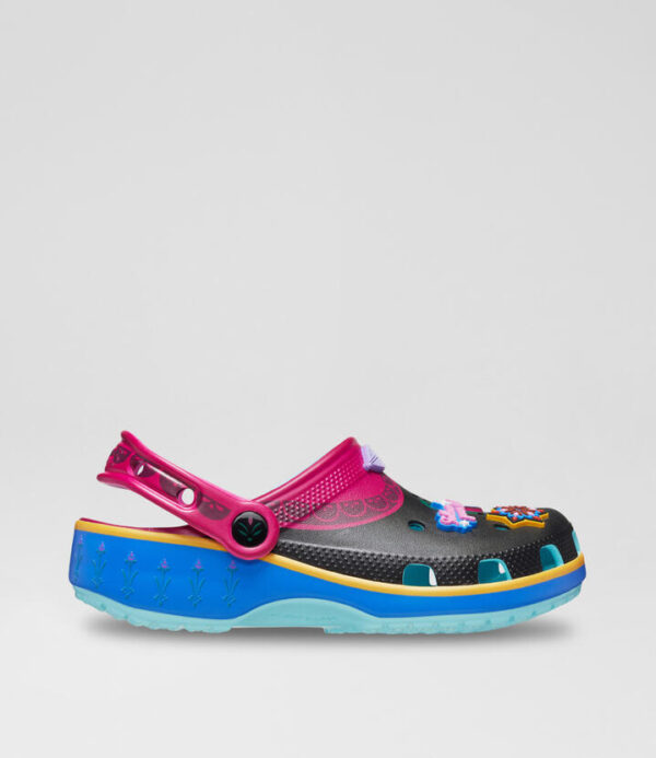 Frozen Elsa Clog Toddler Black Blue Purple Eva Sandals