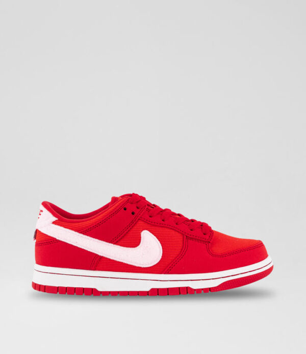 Dunk Low Youth Red White Fabric Sneakers