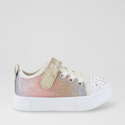 Twinkle Sparks Sequin F Toddler Silver Gold Sneakers