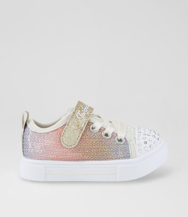 Twinkle Sparks Sequin F Toddler Silver Gold Sneakers