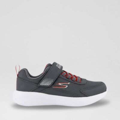 405094 L Go Run 400 V2 Junior Charcoal Red Sneakers