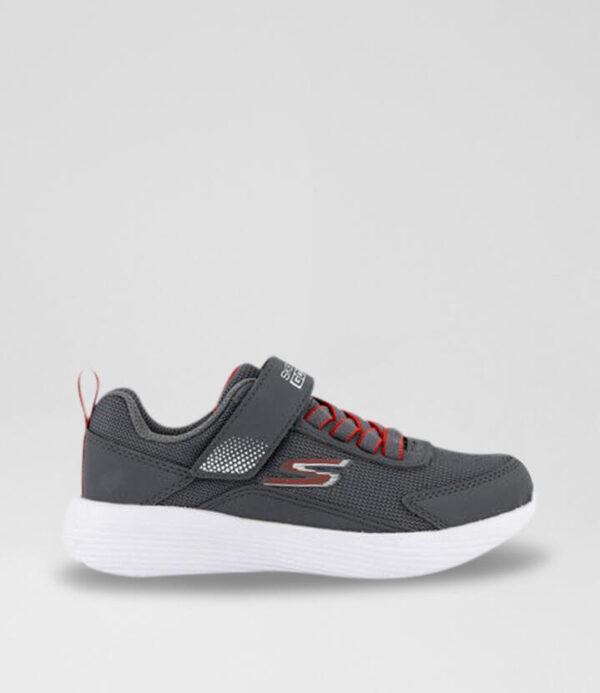 405094 L Go Run 400 V2 Junior Charcoal Red Sneakers