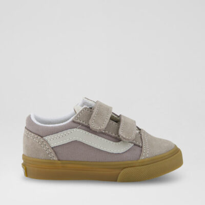 Old Skool Toddler Neutral Grey Gum Canvas Sneakers