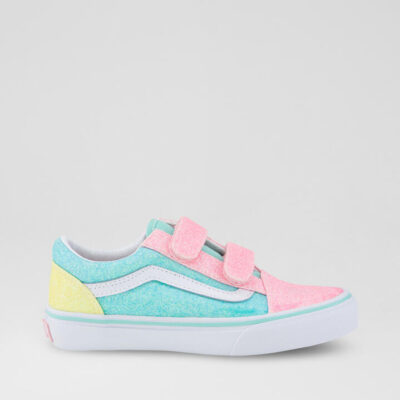Old Skool Junior Multi Glitter Canvas Sneakers