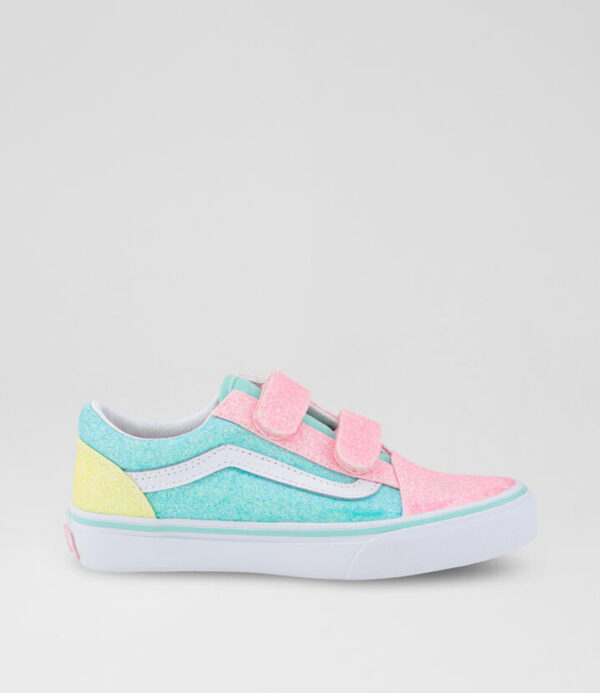 Old Skool Junior Multi Glitter Canvas Sneakers