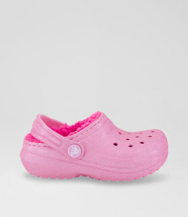 Classic Lined Toddler Pink Sparkle Eva Sandals