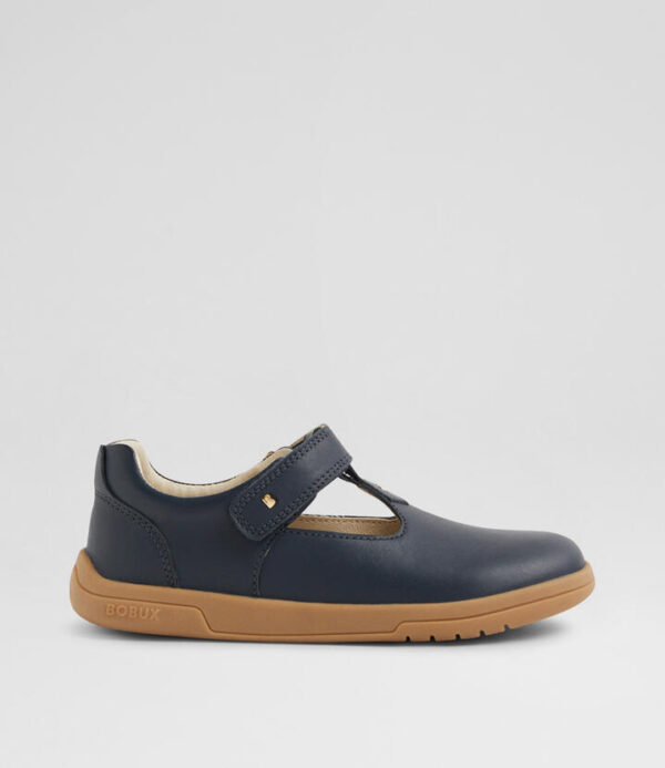 Kp Louise 2 Junior Navy Leather Flat Shoes