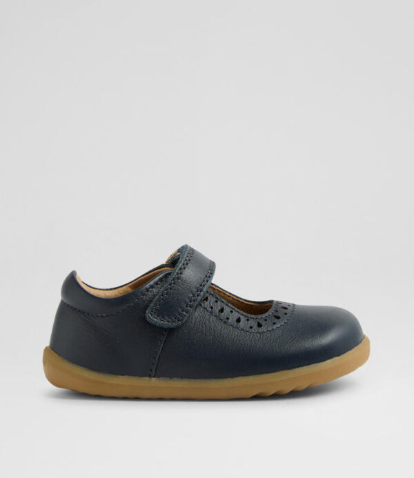 Su Lola Infant Navy Leather Flat Shoes