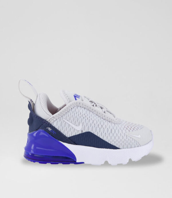 Air Max 270 Toddler Grey Blue Fabric Sneakers