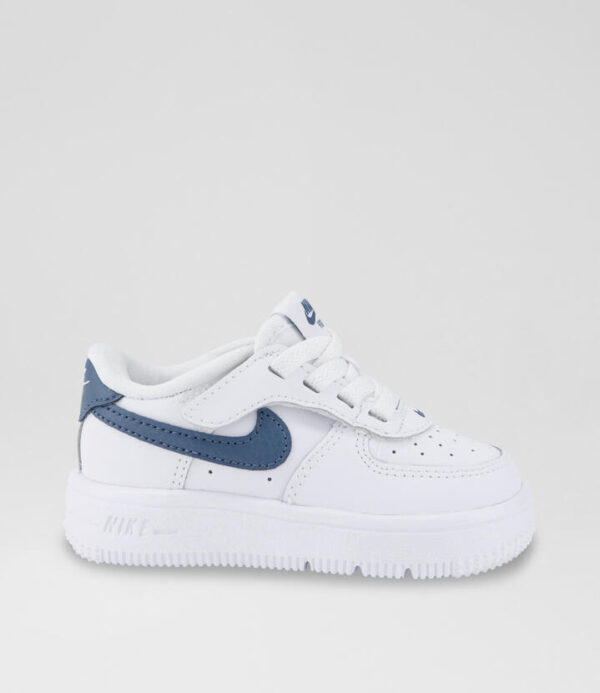 Air Force 1 Easy On Toddler White Grey Vegan Leather Sneakers