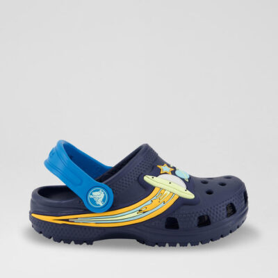 Light Up Ufo Clog Toddler Navy Croslite Sandals