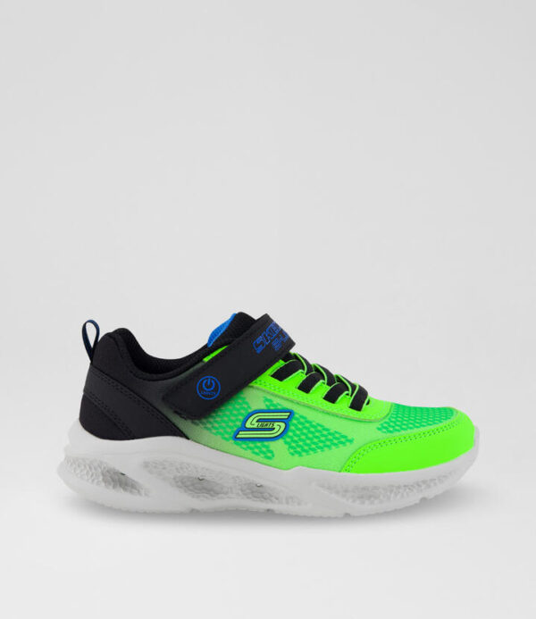 Meteor Lights Junior Black Fabric Sneakers
