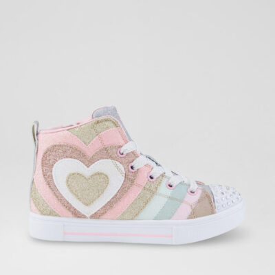 Twinkle Sparks Junior Gold Pink Silver Canvas Fabric Sneakers