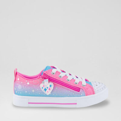 Twinkle Sparks Junior Pink Purple Blue Canvas Fabric Sneakers