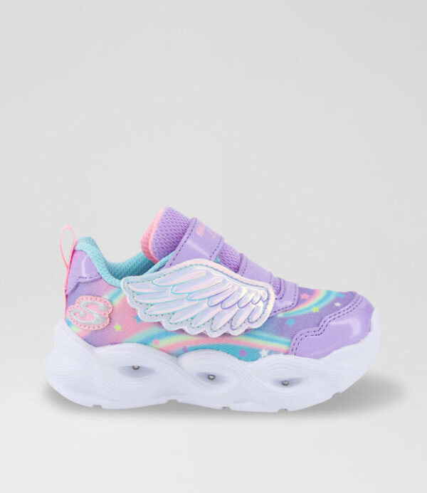 Twisty Glow Toddler Purple Rainbow Sneakers