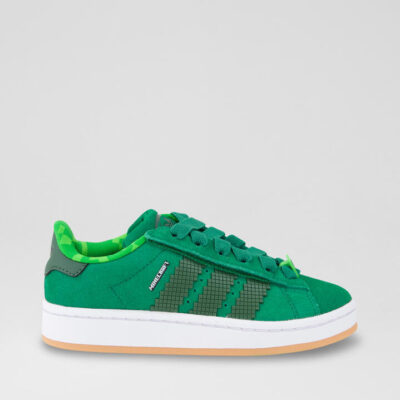 Minecraft Campus 00 Junior Green Black Suede Sneakers