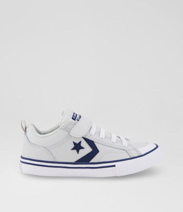 Pro Blaze Junior Grey Navy Fabric Sneakers
