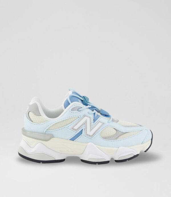 9060 Junior Blue Fabric Sneakers